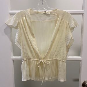 Vintage open tie blouse